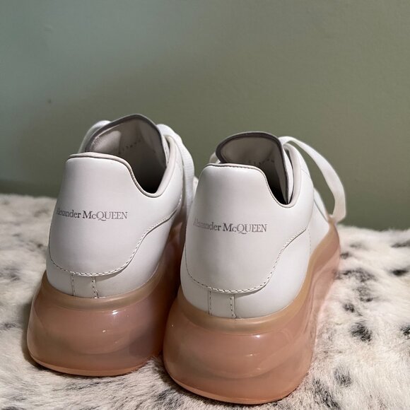 Alexander McQueen Oversized metallic leather sneakers  Alexander McQueen sneakers